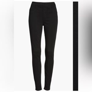 Spanx jeanish leggings super skinny jeggings pull on black jeans S